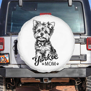 Yorkshire Terrier Mom Spare Tire Cover Cute Yorkie Mama Puppy Gift TS12 No hole White Print Your Wear