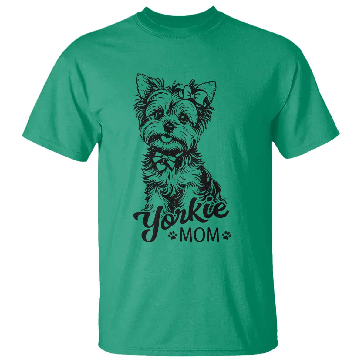 Yorkshire Terrier Mom T Shirt Cute Yorkie Mama Puppy Gift TS12 Irish Green Print Your Wear