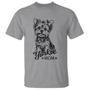 Yorkshire Terrier Mom T Shirt Cute Yorkie Mama Puppy Gift TS12 Sport Gray Print Your Wear