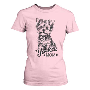 Yorkshire Terrier Mom T Shirt For Women Cute Yorkie Mama Puppy Gift TS12 Light Pink Print Your Wear