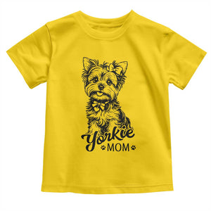 Yorkshire Terrier Mom Toddler T Shirt Cute Yorkie Mama Puppy Gift TS12 Daisy Print Your Wear