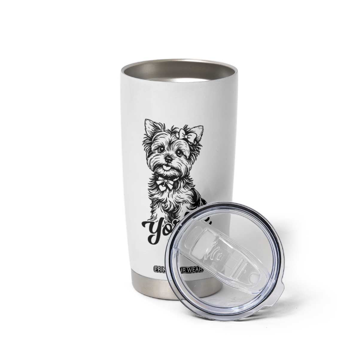 Yorkshire Terrier Mom Tumbler Cup Cute Yorkie Mama Puppy Gift TS12 Print Your Wear