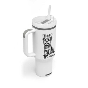 Yorkshire Terrier Mom Tumbler With Handle Cute Yorkie Mama Puppy Gift TS12 Print Your Wear