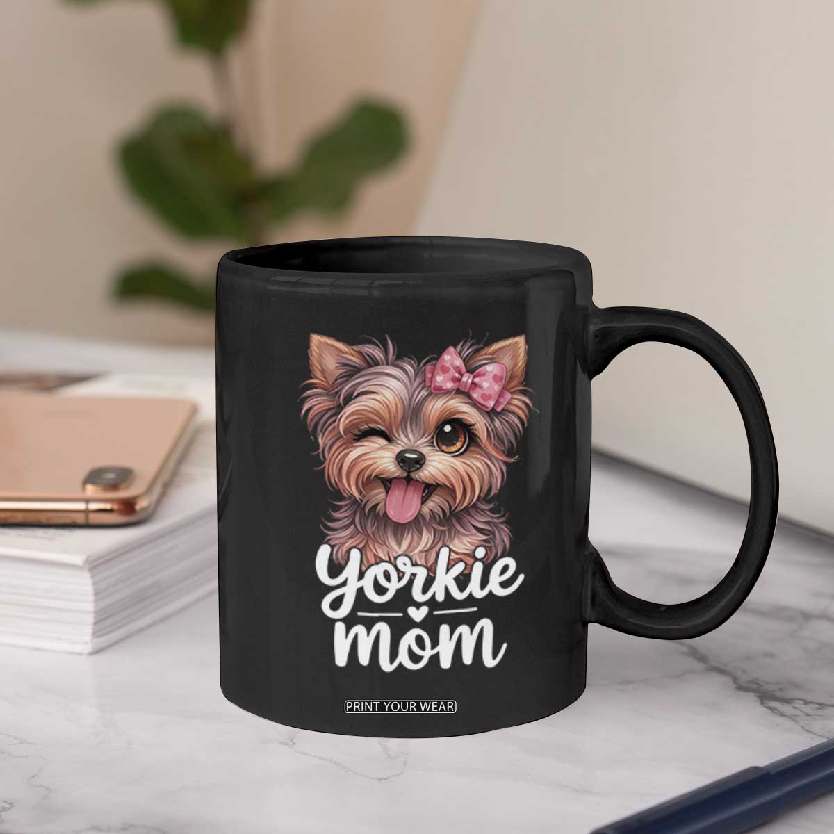 Yorkshire Terrier Dog Mom Coffee Mug Cute Yorkie Puppy Gift TS12 Print Your Wear