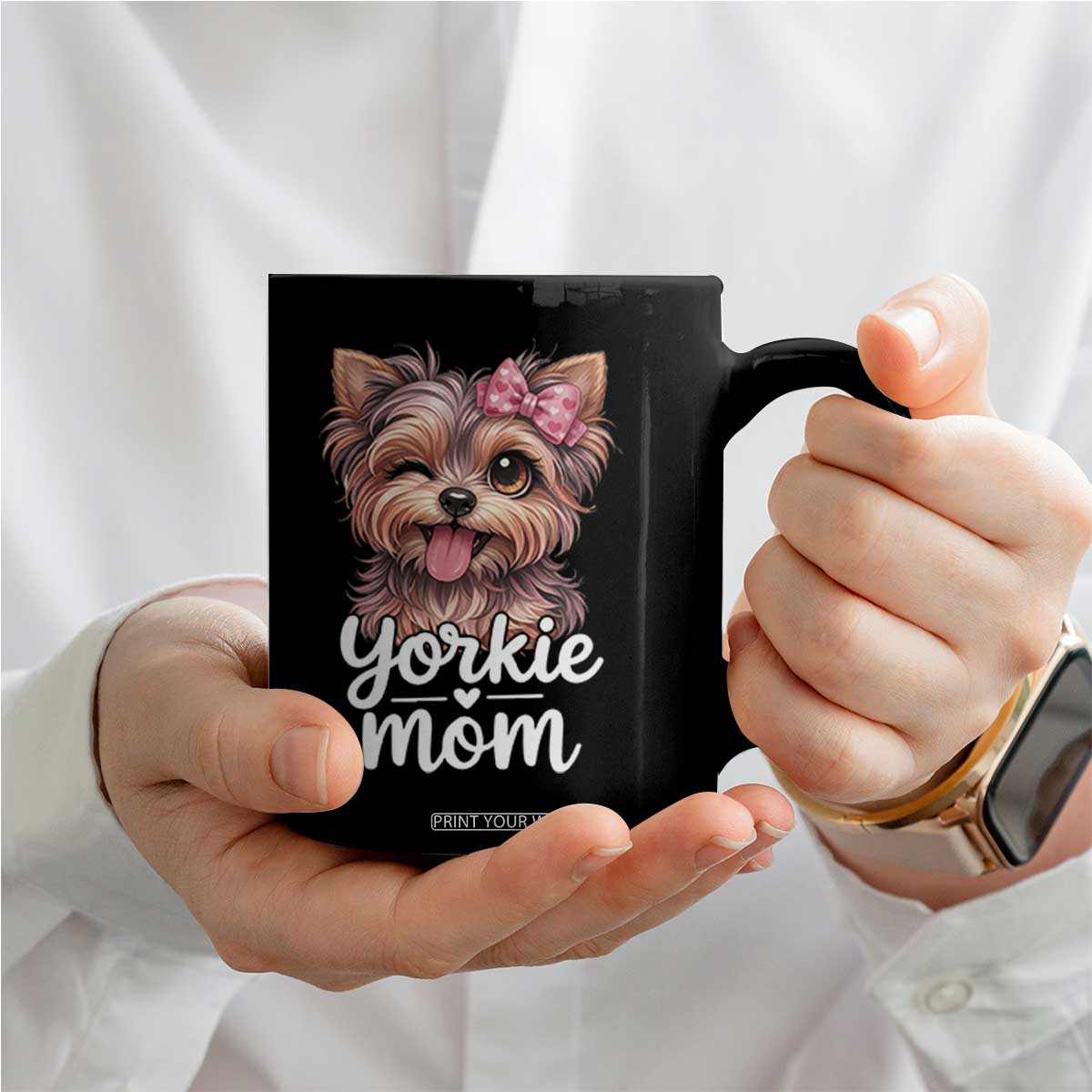 Yorkshire Terrier Dog Mom Coffee Mug Cute Yorkie Puppy Gift TS12 Print Your Wear
