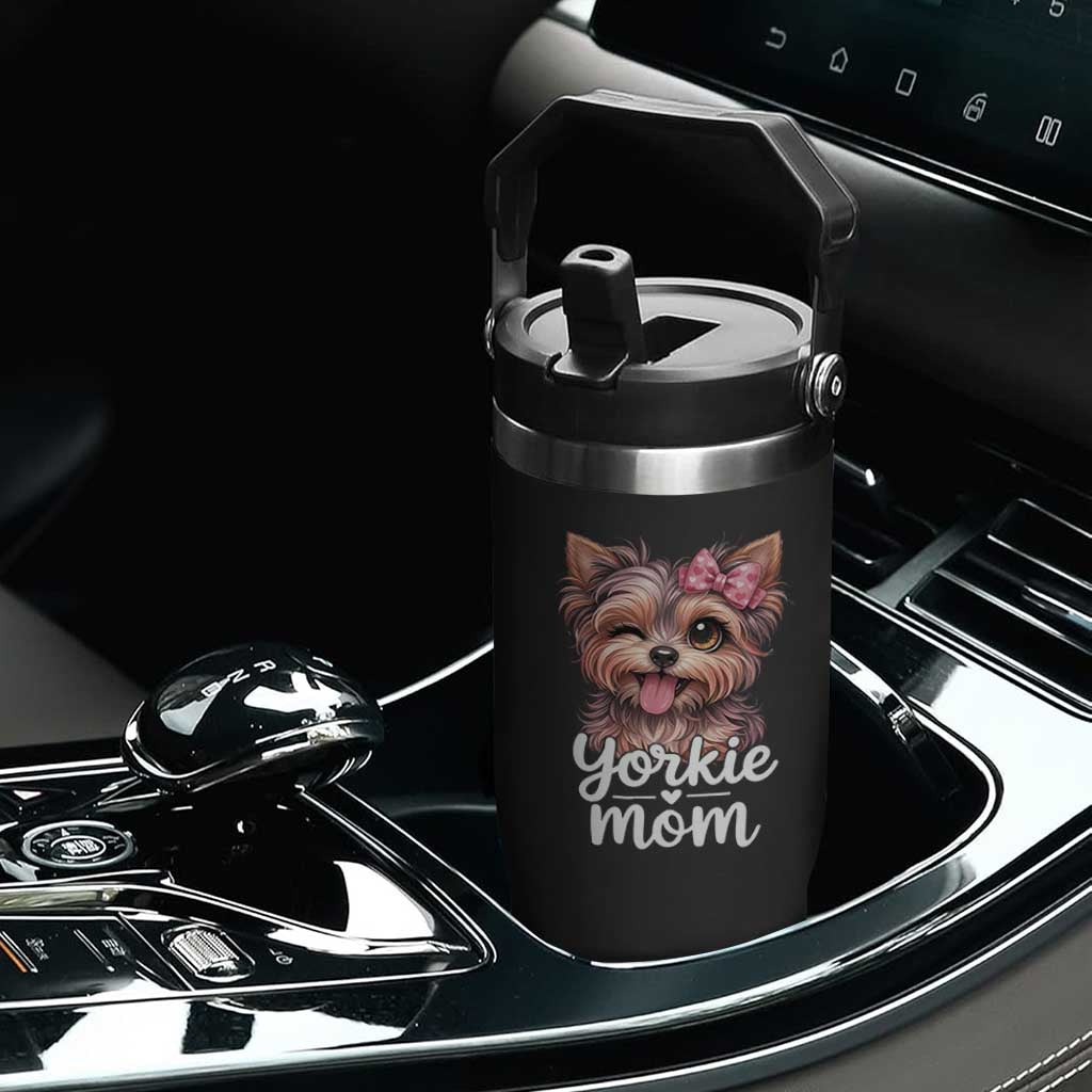 Yorkshire Terrier Dog Mom Flip Straw Tumbler Cute Yorkie Puppy Gift TS12 Print Your Wear