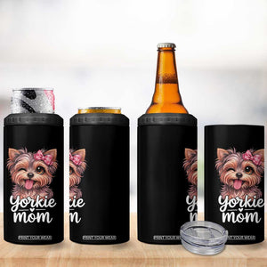Yorkshire Terrier Dog Mom 4 in 1 Can Cooler Tumbler Cute Yorkie Puppy Gift TS12 Print Your Wear