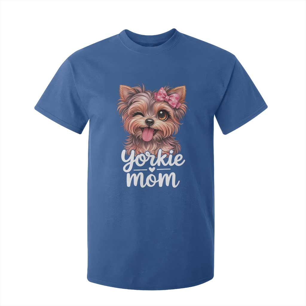 Yorkshire Terrier Dog Mom T Shirt For Kid Cute Yorkie Puppy Gift TS12 Royal Blue Print Your Wear