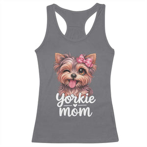 Yorkshire Terrier Dog Mom Racerback Tank Top Cute Yorkie Puppy Gift TS12 Charcoal Print Your Wear