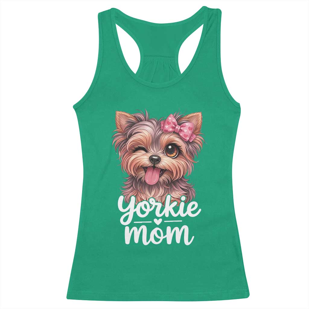 Yorkshire Terrier Dog Mom Racerback Tank Top Cute Yorkie Puppy Gift TS12 Irish Green Print Your Wear