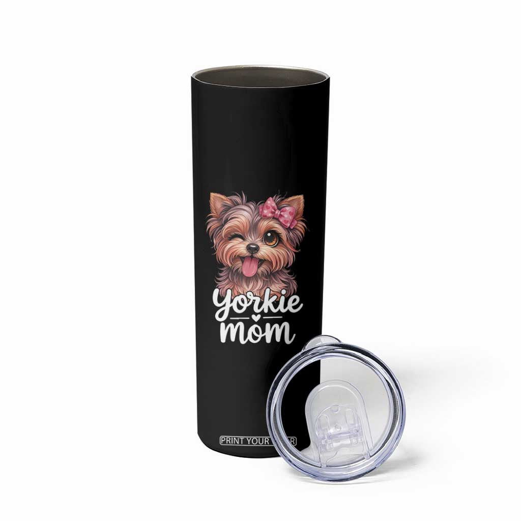 Yorkshire Terrier Dog Mom Skinny Tumbler Cute Yorkie Puppy Gift TS12 Print Your Wear