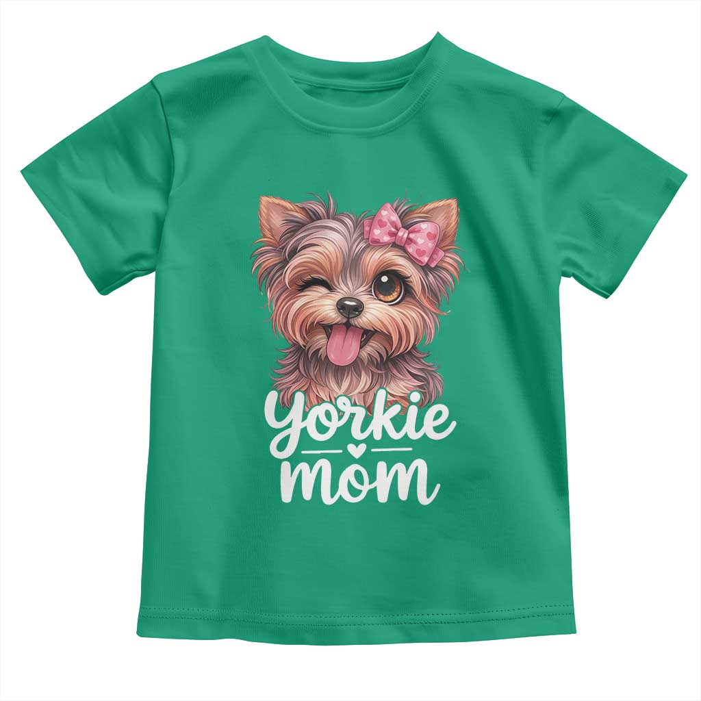 Yorkshire Terrier Dog Mom Toddler T Shirt Cute Yorkie Puppy Gift TS12 Irish Green Print Your Wear