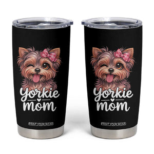 Yorkshire Terrier Dog Mom Tumbler Cup Cute Yorkie Puppy Gift TS12 Black Print Your Wear