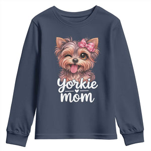 Yorkshire Terrier Dog Mom Youth Sweatshirt Cute Yorkie Puppy Gift