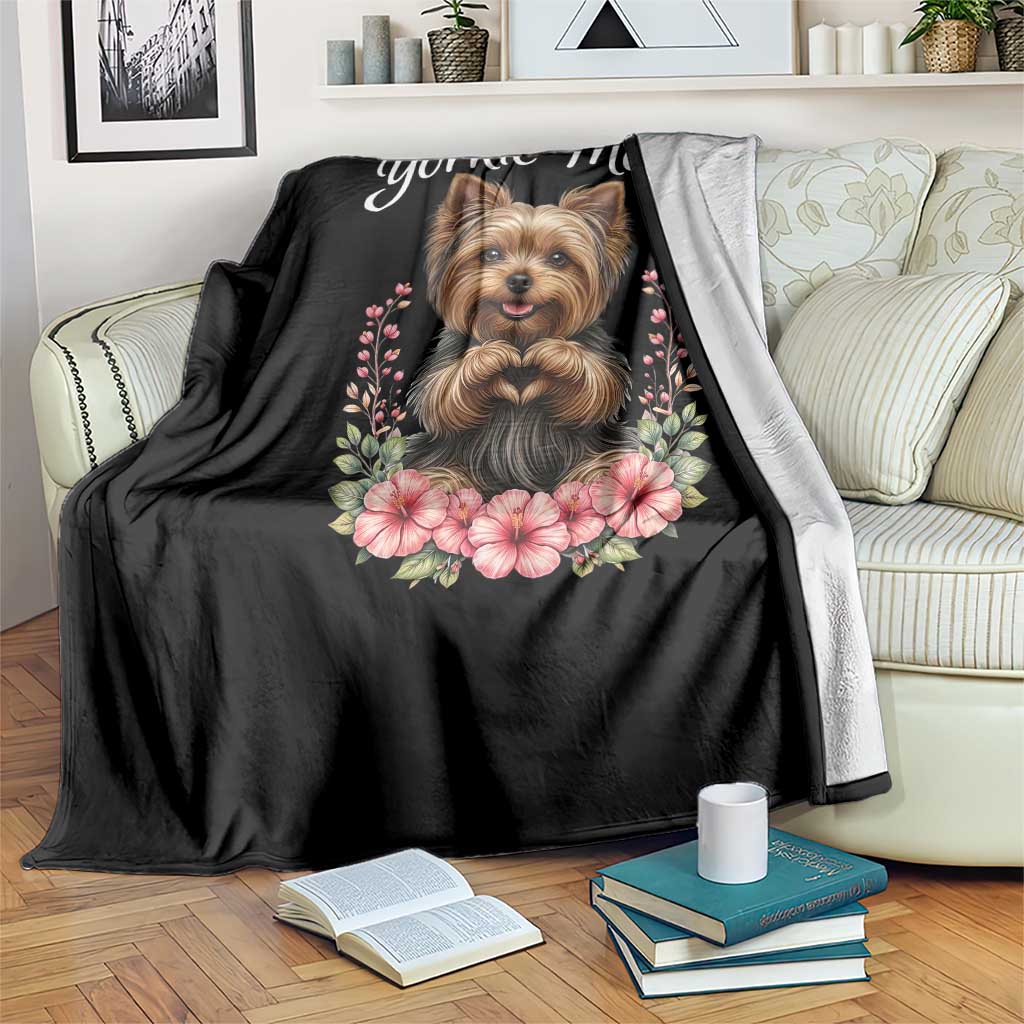 Cute Yorkie Mama Throw Blanket Yorkshire Terrier Dog Lover TS12 Print Your Wear