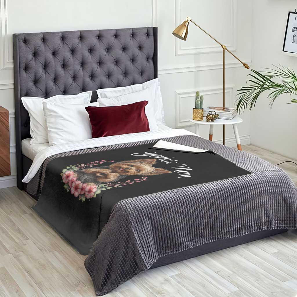 Cute Yorkie Mama Throw Blanket Yorkshire Terrier Dog Lover TS12 Print Your Wear