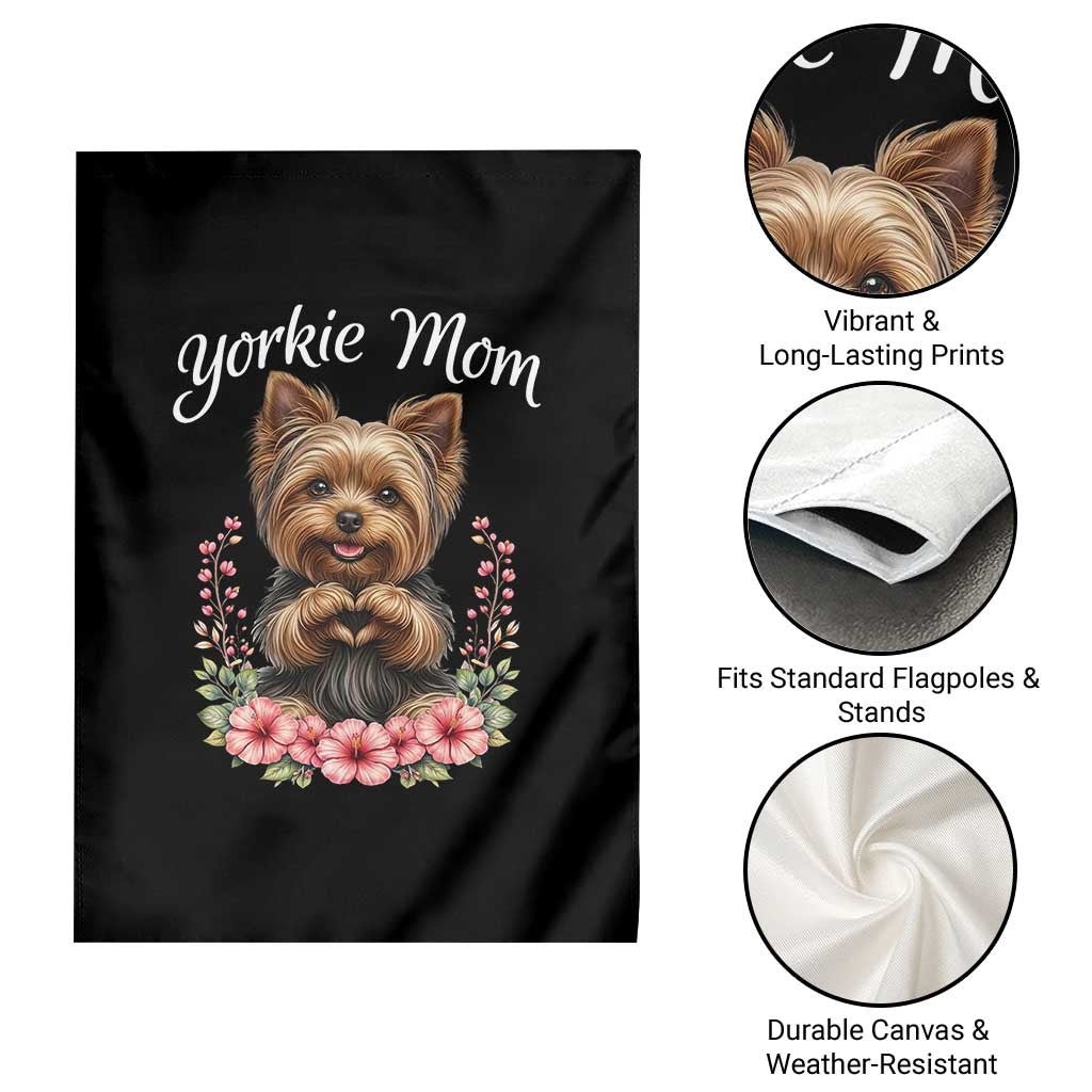 Cute Yorkie Mama Garden Flag Yorkshire Terrier Dog Lover TS12 Print Your Wear