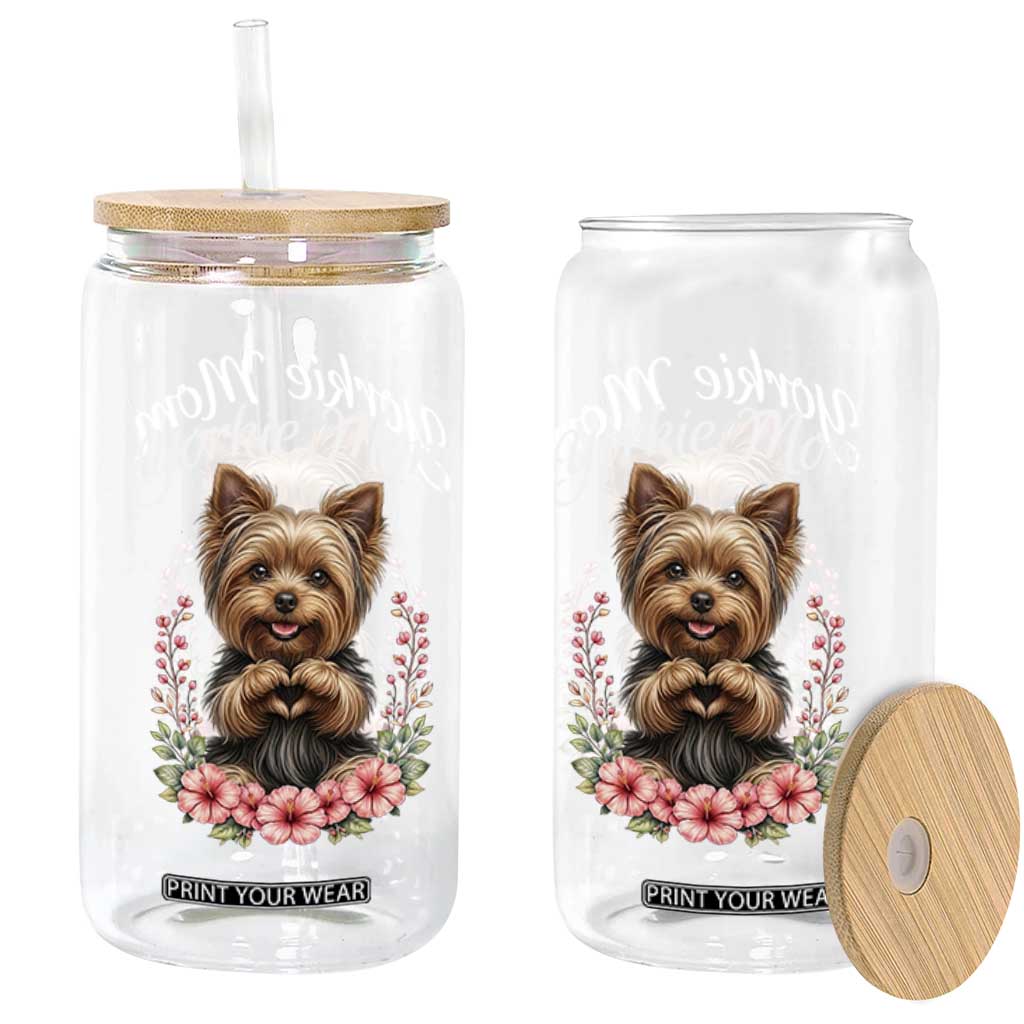 Cute Yorkie Mama Glass Can Yorkshire Terrier Dog Lover TS12 Print Your Wear