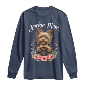 Cute Yorkie Mama Long Sleeve Shirt Yorkshire Terrier Dog Lover