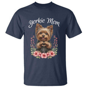 Cute Yorkie Mama T Shirt Yorkshire Terrier Dog Lover TS12 Navy Print Your Wear