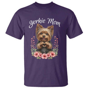 Cute Yorkie Mama T Shirt Yorkshire Terrier Dog Lover TS12 Purple Print Your Wear