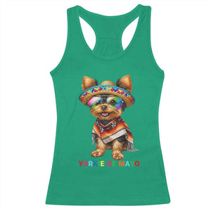 Yorkie De Mayo Racerback Tank Top Cinco De Mayo Dog Lover TS12 Irish Green Print Your Wear