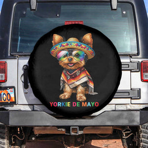 Yorkie De Mayo Spare Tire Cover Cinco De Mayo Dog Lover TS12 No hole Black Print Your Wear