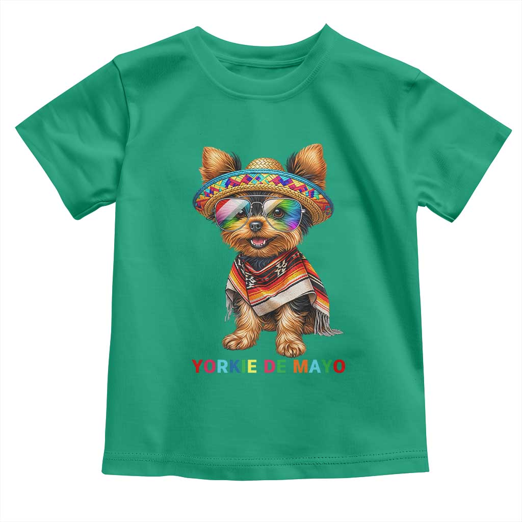 Yorkie De Mayo Toddler T Shirt Cinco De Mayo Dog Lover TS12 Irish Green Print Your Wear