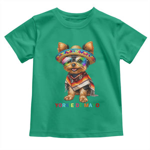Yorkie De Mayo Toddler T Shirt Cinco De Mayo Dog Lover TS12 Irish Green Print Your Wear