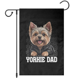 Proud Yorkshire Terrier Dad Garden Flag Fathers Day Dog Lover Gift TS12 Black Print Your Wear