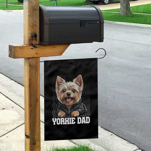 Proud Yorkshire Terrier Dad Garden Flag Fathers Day Dog Lover Gift TS12 Print Your Wear