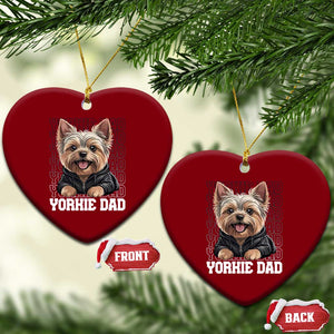 Proud Yorkshire Terrier Dad Ceramic Ornament Fathers Day Dog Lover Gift TS12 Print Your Wear