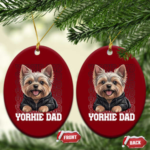 Proud Yorkshire Terrier Dad Ceramic Ornament Fathers Day Dog Lover Gift TS12 Print Your Wear