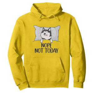 Lazy Siberian Husky Meme Hoodie Nope Not Today TS12 Daisy Print Your Wear