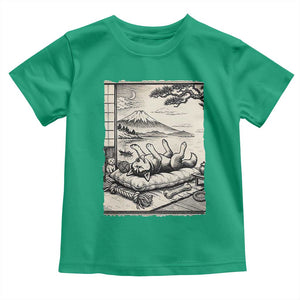 Vintage Japanese Ukiyoe Siberian Husky Toddler T Shirt Cute Sleeping Animal Gift TS12 Irish Green Print Your Wear