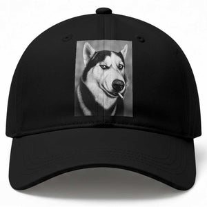 Smoking Siberian Husky Meme Baseball Cap Funny Dog Face Gift For Dog Lovers TS12 Print Your Wear