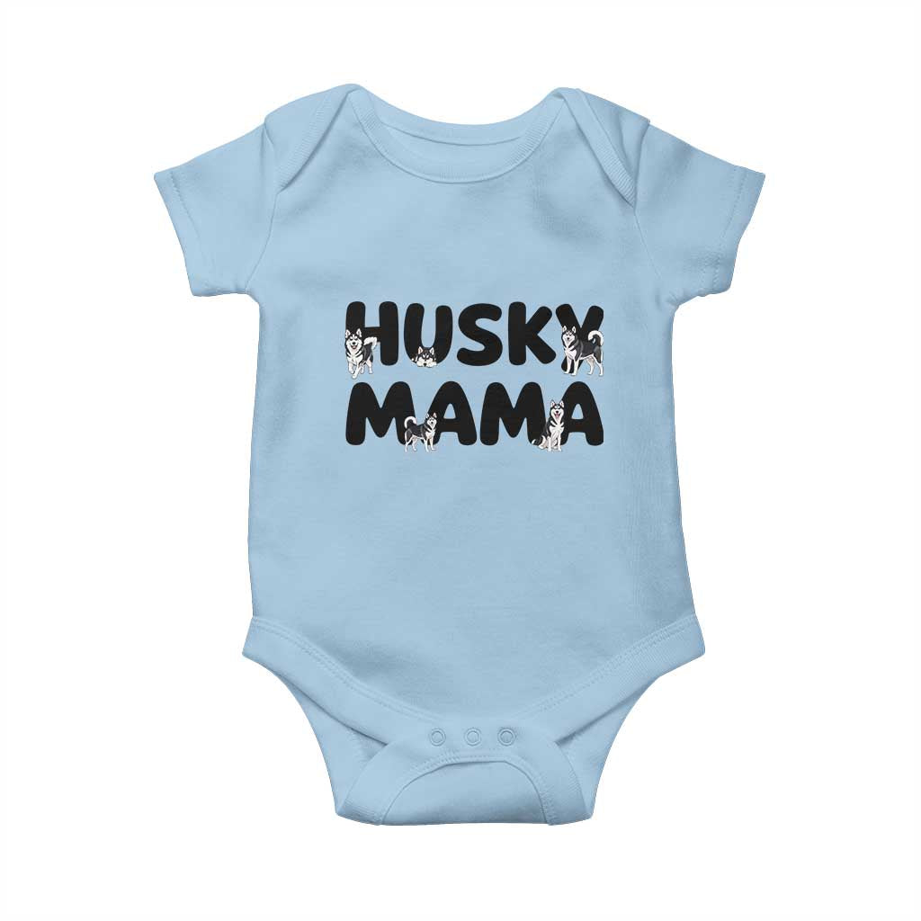 Proud Husky Mama Baby Onesie Siberian Husky Mothers Day Gift TS12 Light Blue Print Your Wear