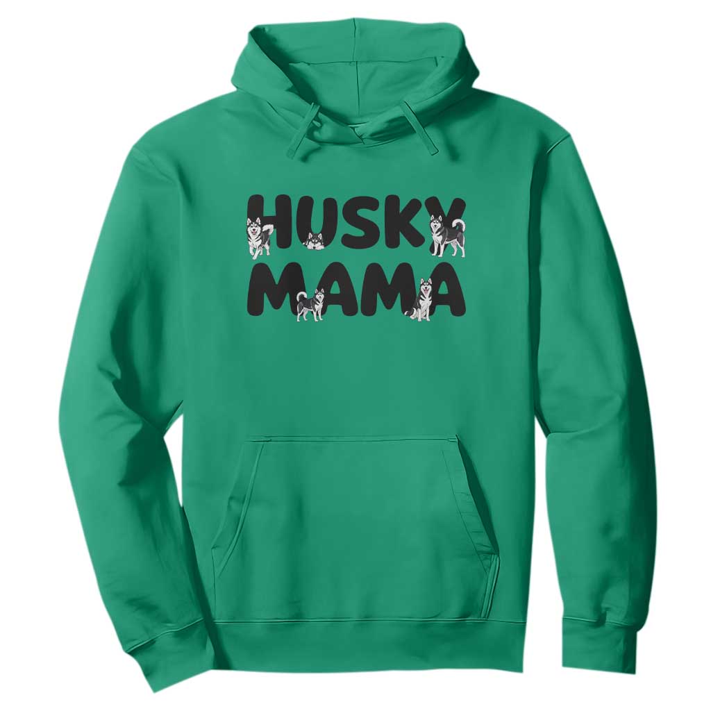 Proud Husky Mama Hoodie Siberian Husky Mothers Day Gift TS12 Irish Green Print Your Wear