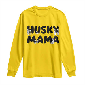 Proud Husky Mama Long Sleeve Shirt Siberian Husky Mothers Day Gift TS12 Daisy Print Your Wear