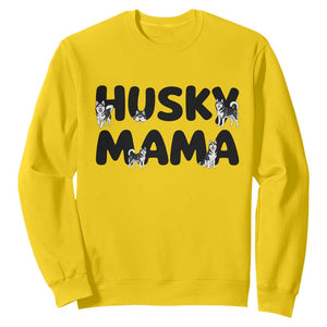 Proud Husky Mama Sweatshirt Siberian Husky Mothers Day Gift TS12 Daisy Print Your Wear