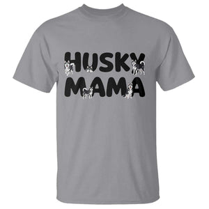 Proud Husky Mama T Shirt Siberian Husky Mothers Day Gift TS12 Sport Gray Print Your Wear