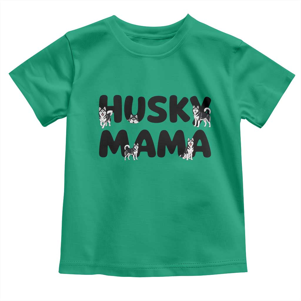 Proud Husky Mama Toddler T Shirt Siberian Husky Mothers Day Gift TS12 Irish Green Print Your Wear