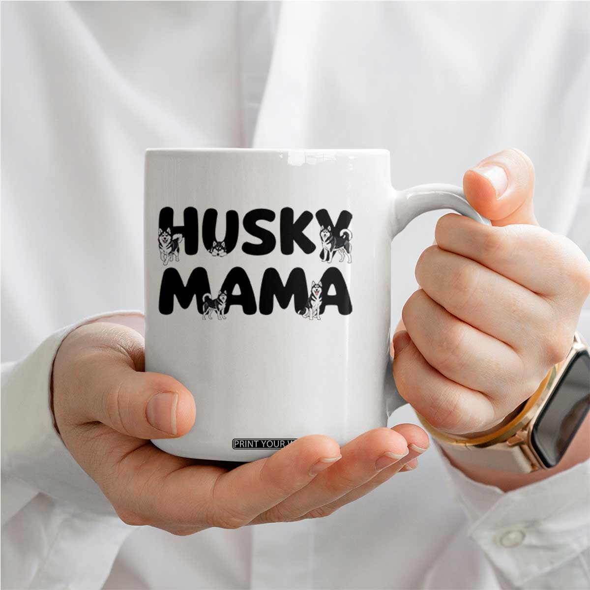 Proud Husky Mama Coffee Mug Siberian Husky Mothers Day Gift TS12 Print Your Wear