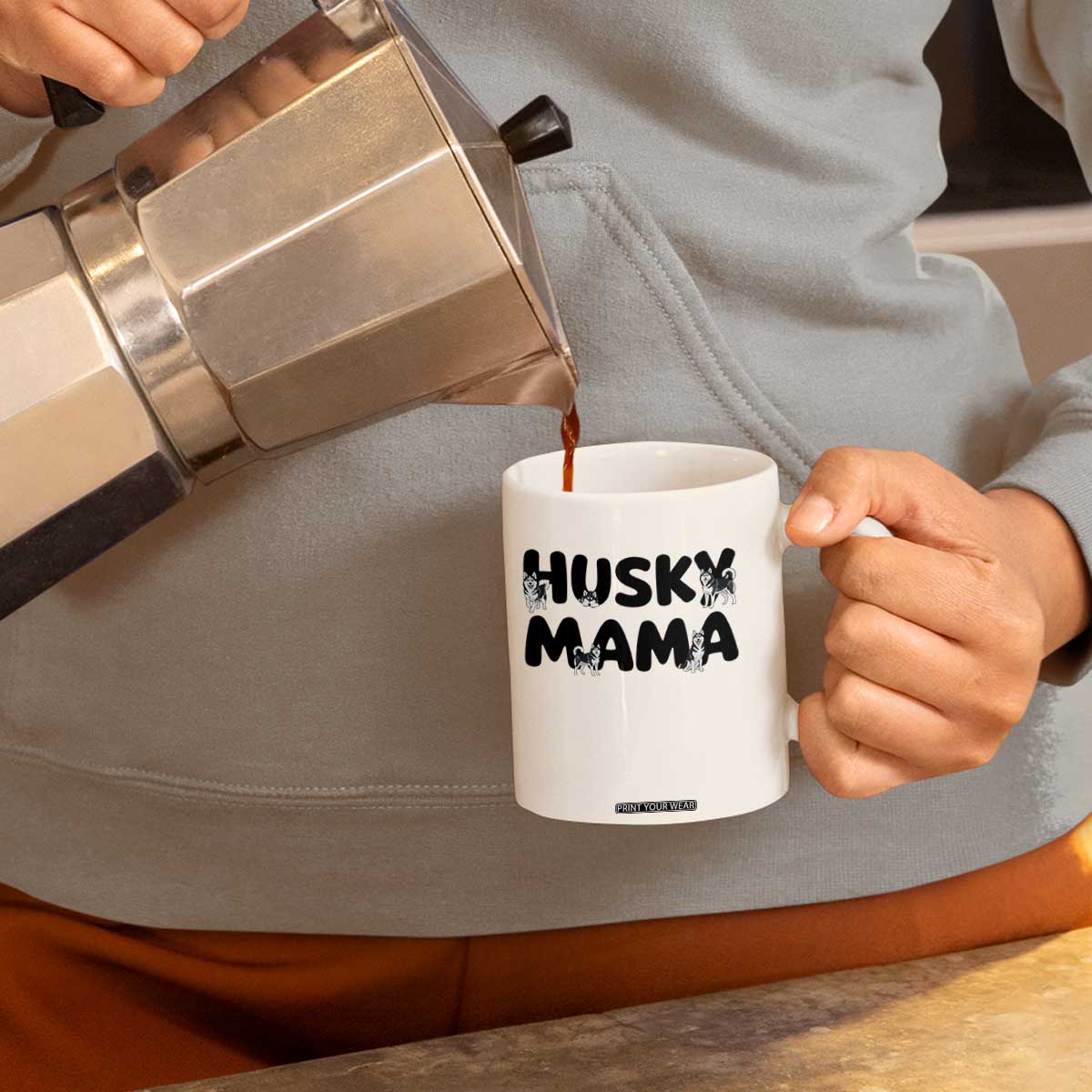 Proud Husky Mama Coffee Mug Siberian Husky Mothers Day Gift TS12 Print Your Wear