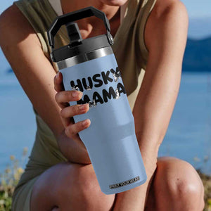 Proud Husky Mama Flip Straw Tumbler Siberian Husky Mothers Day Gift TS12 One Size: 30 oz Light Blue Print Your Wear