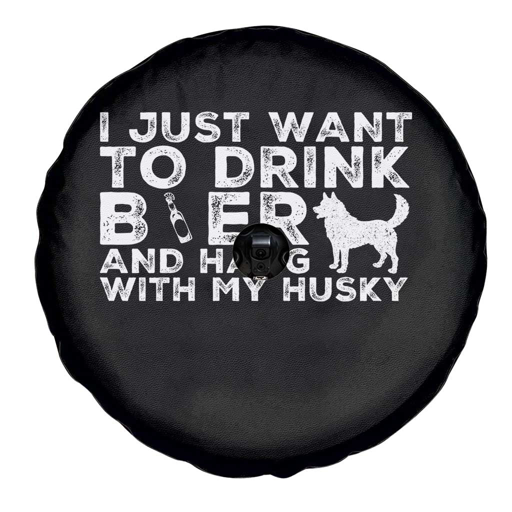 Drink Beer And Hang With My Husky Spare Tire Cover Funny Dog Lover TS12 Print Your Wear