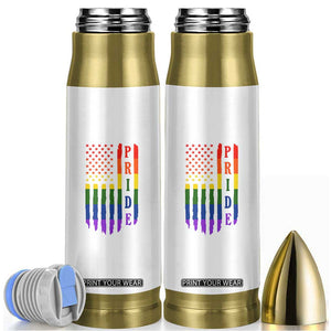 Pride Month Rainbow Flag Graphic Bullet Tumbler Lesbian Gay LGBT America Flag TS12 White Print Your Wear