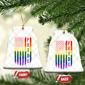 Pride Month Rainbow Flag Graphic Ceramic Ornament Lesbian Gay LGBT America Flag TS12 Print Your Wear