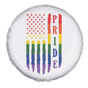 Pride Month Rainbow Flag Graphic Spare Tire Cover Lesbian Gay LGBT America Flag TS12 Print Your Wear