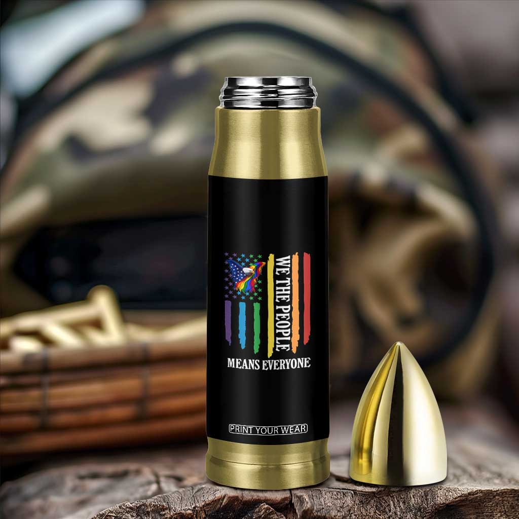 Patriotic Rainbow Pride American Eagle Bullet Tumbler We The People LGBT Pride TS12 Print Your Wear
